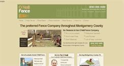 Desktop Screenshot of oneill-fence.com